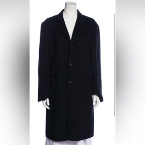 Vintage Prada 1990s Black Wool Coat